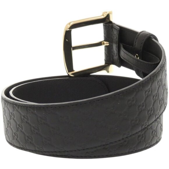 Gucci Micro Guccissima Leather Black Belt main image 8